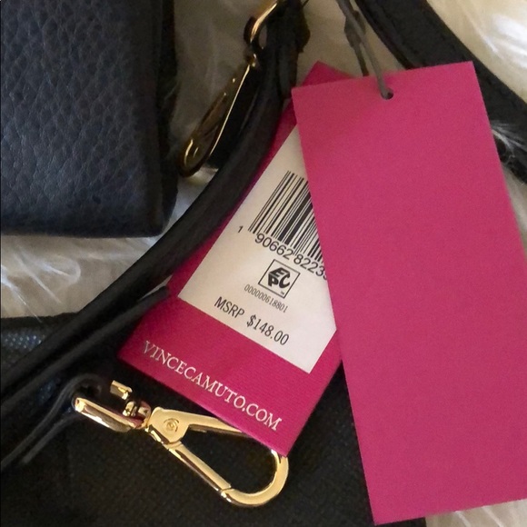 VINCE CAMUTO LEATHER CROSSBODY/ WRISTLET STYLING - Picture 8 of 8